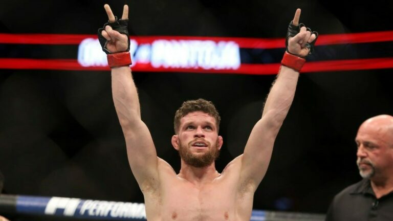 Dustin Ortiz celebrates a win