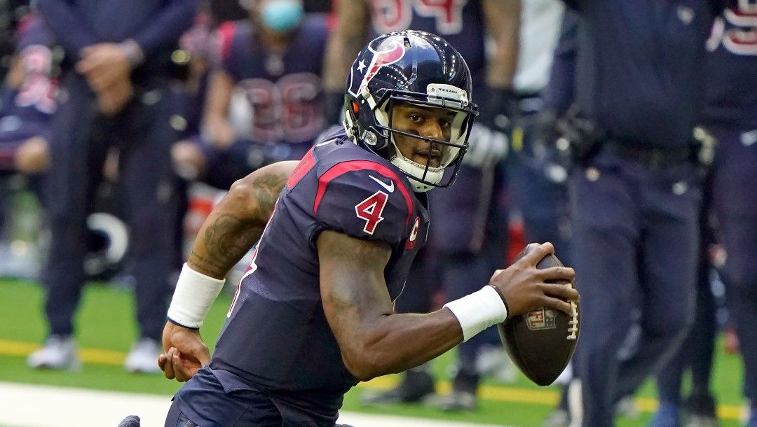 Houston Texans quarterback Deshaun Watson (4) scrambles against the Cincinnati Bengals during an NFL football game Sunday, Dec. 27, 2020, in Houston.