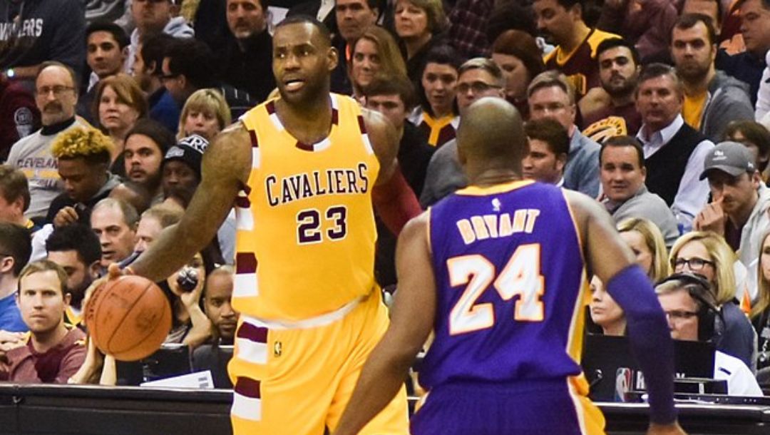 LeBron James vs. Kobe Bryant in 2016.