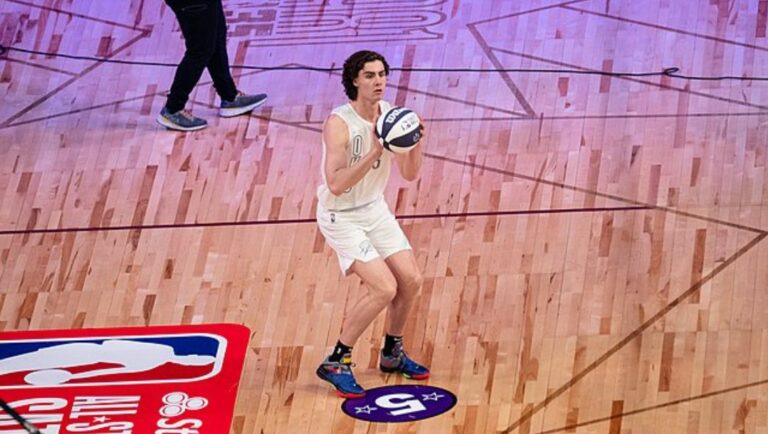 Josh Giddey in action during the NBA All-Star 2022.