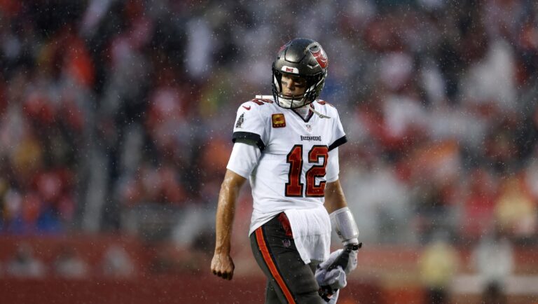 Tampa Bay Buccaneers quarterback Tom Brady (12) plays