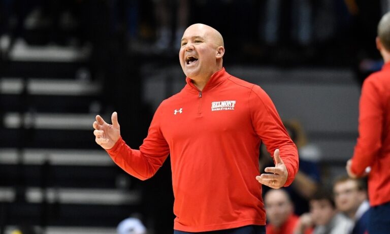 The Bellmont Bruins coach shouting