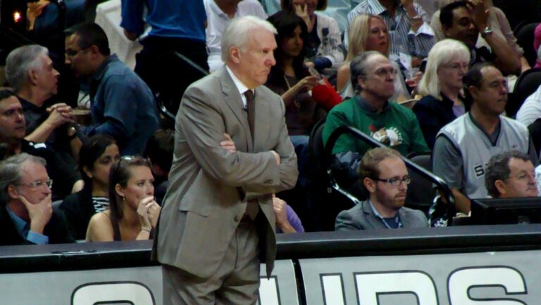 San Antonio Spurs head coach Gregg Popovich