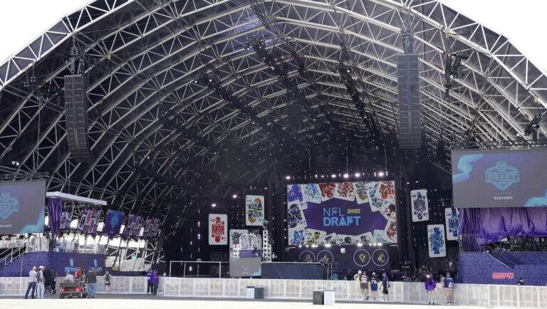 NFL Draft Stage in Las Vegas.