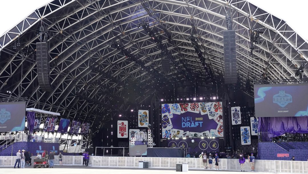 NFL Draft Stage in Las Vegas.