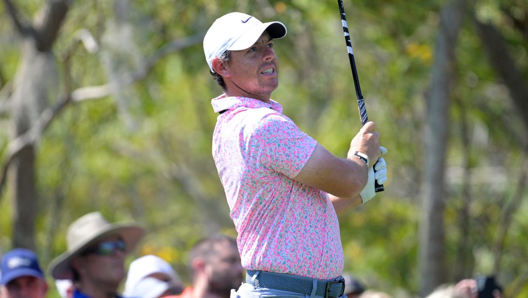 Rory McIlroy, of Northern Ireland, watches his tee shot on the third hole during the first round of the Arnold Palmer Invitational golf tournament, Thursday, March 2, 2023, in Orlando, Fla.