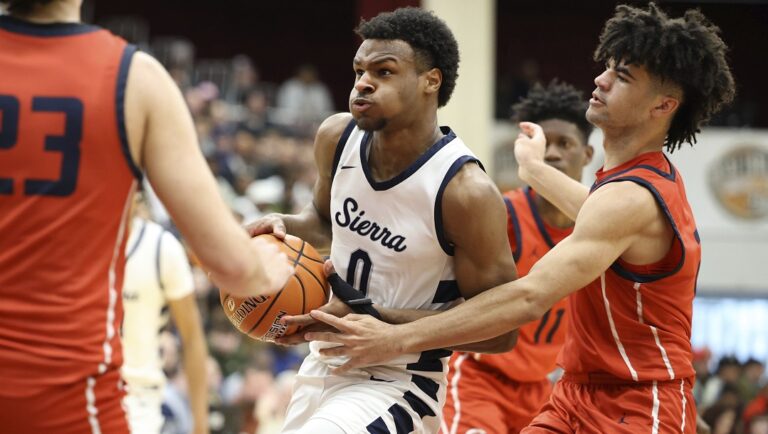 Bronny James has committed to USC, but his name might be bigger than his talent.