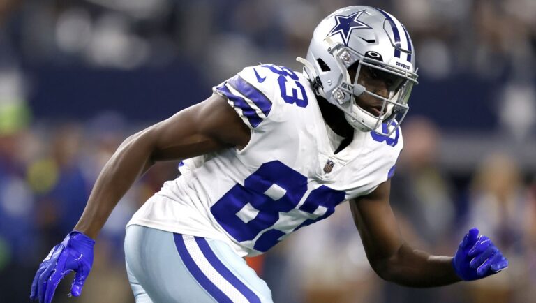 Dallas Cowboys' James Washington runs against the Houston Texans during an NFL football game in Arlington, Texas, Dec. 11, 2022. The New Orleans Saints have signed veteran receiver Washington and have been in talks with franchise all-time sack leader Cameron Jordan about a multi-year extension.