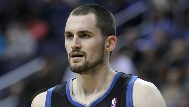 Kevin Love of the Minnesota Timberwolves seeing action against the Washington Wizards in March 2011.
