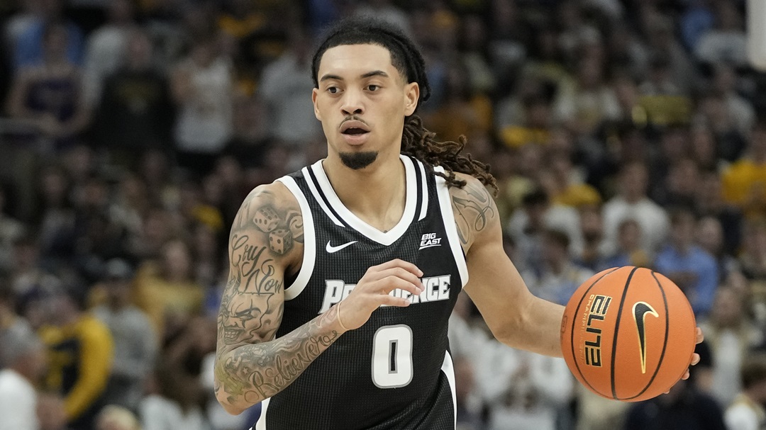 Providence's Alyn Breed during the second half of an NCAA college basketball game against Marquette Wednesday, Jan. 18, 2023, in Milwaukee. Marquette won 83-75.