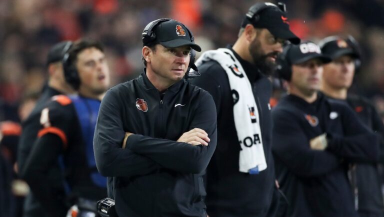 Oregon State coach Jonathan Smith watches during the second half of the team's NCAA college football game against UCLA Saturday, Oct. 14, 2023, in Corvallis, Ore. (AP Photo/Amanda Loman)