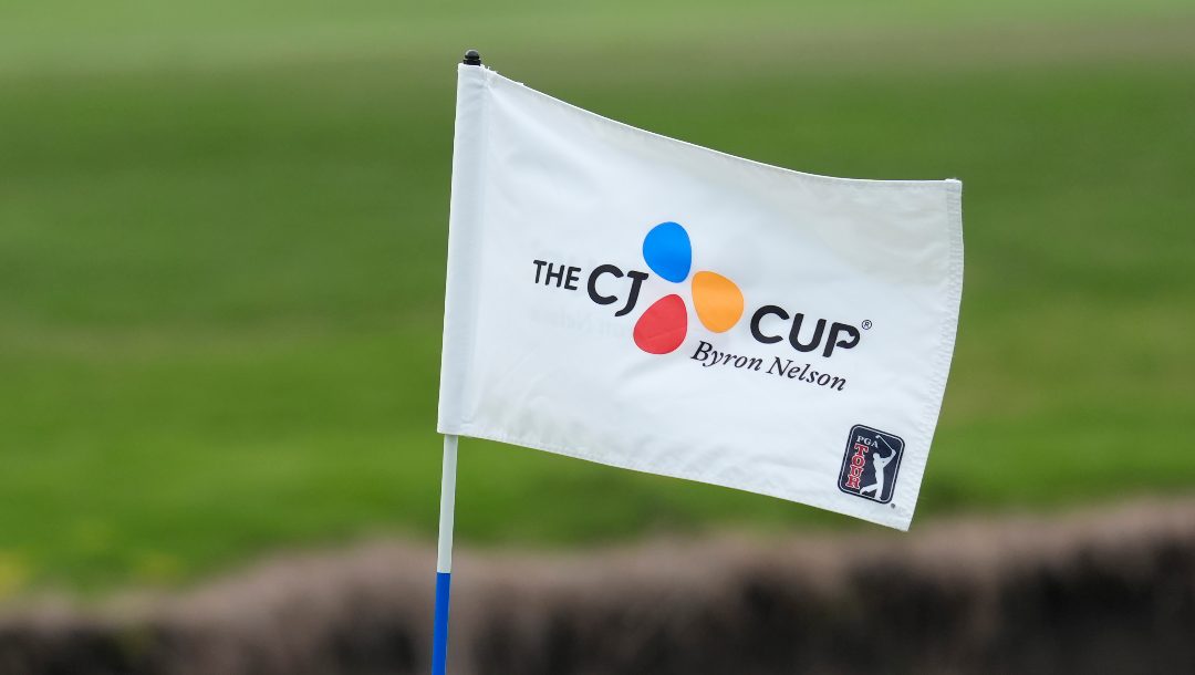 A flag for the Byron Nelson golf tournament in McKinney, Texas, Thursday, May 2, 2024.