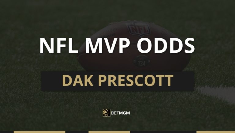 Get the latest Dak Prescott MVP odds for the 2025-26 NFL season based on prices from the BetMGM online sportsbook.