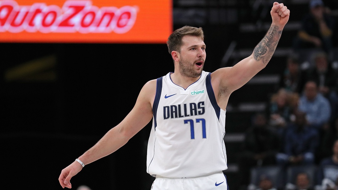Luka Doncic #77 of the Dallas Mavericks during the game against the Memphis Grizzlies at FedExForum on October 30, 2023 in Memphis, Tennessee.