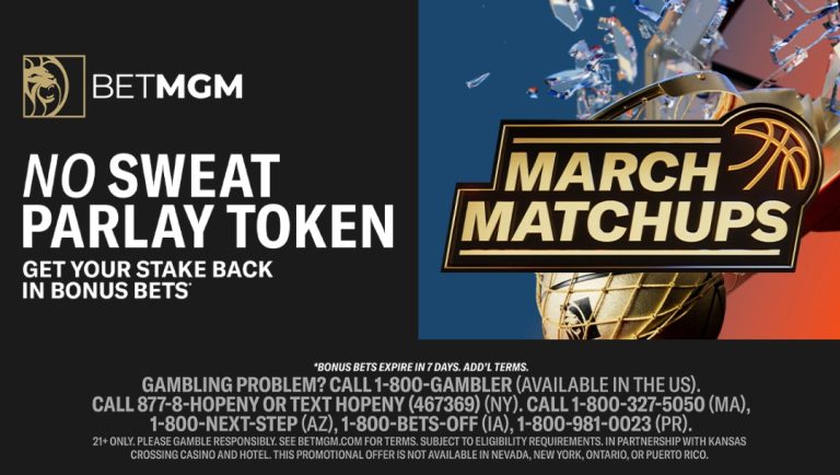 BetMGM March Matchups No Sweat Parlay