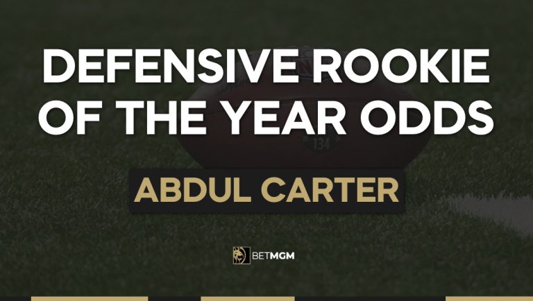 Abdul Carter Odds To Win Defensive Rookie of the Year