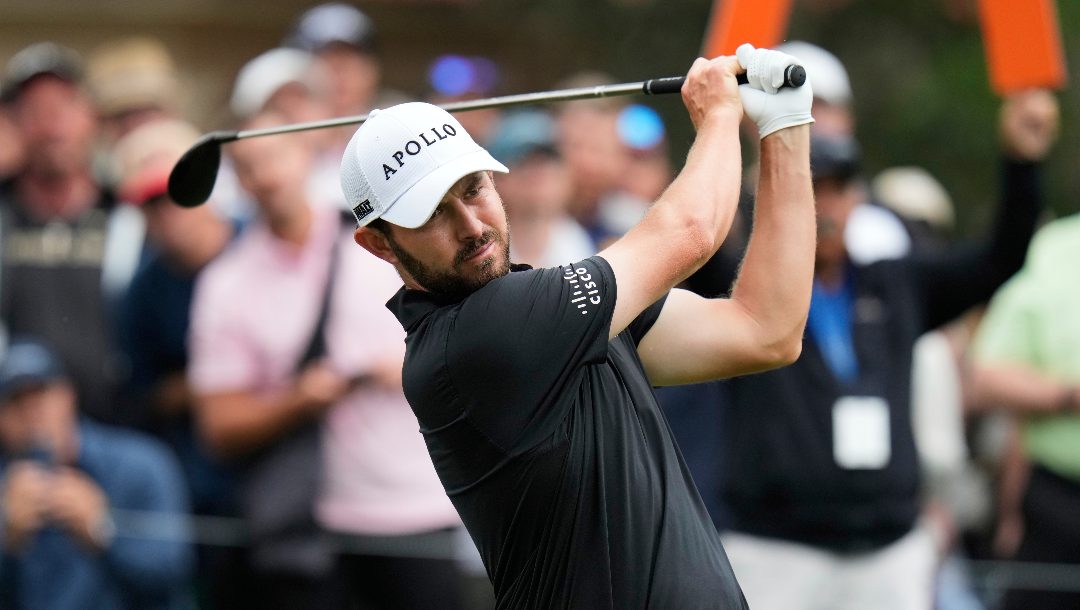 Patrick Cantlay hits from the sixth tee during the final round of The Players Championship golf tournament Sunday, March 16, 2025, in Ponte Vedra Beach, Fla.