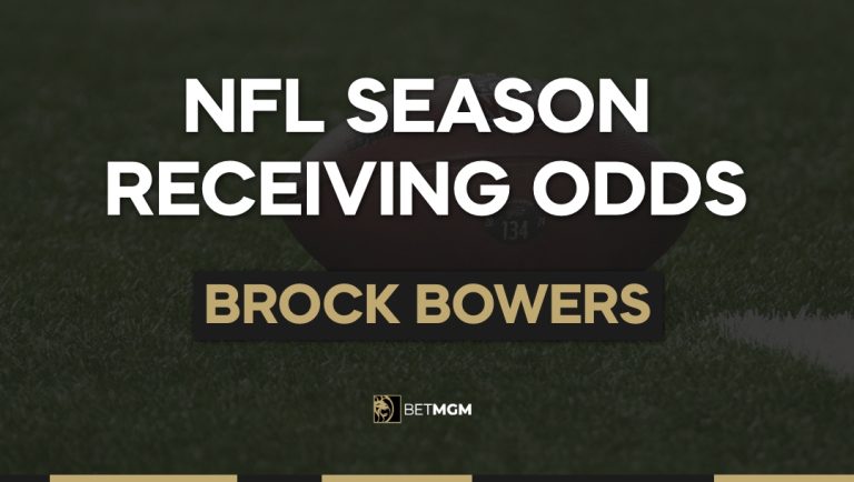 Brock Bowers Yards & TDs This Season: Receiving Odds