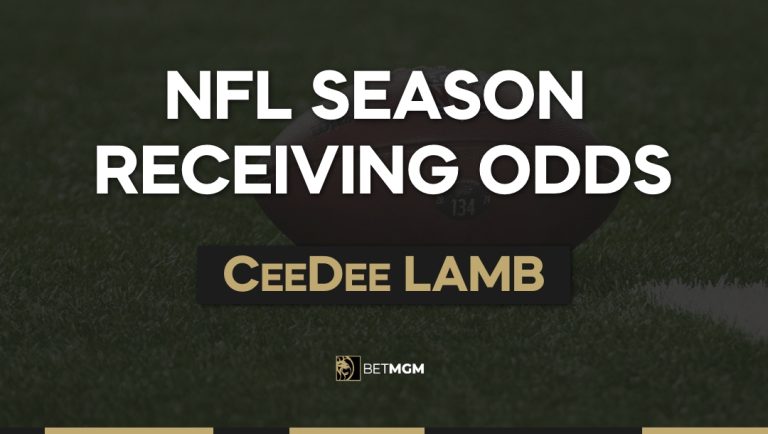 CeeDee Lamb Yards & TDs This Season: Receiving Odds
