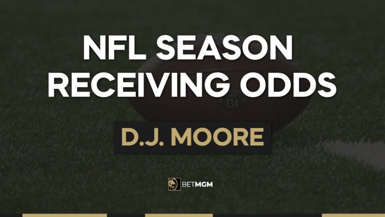 D.J. Moore Yards & TDs This Season: Receiving Odds