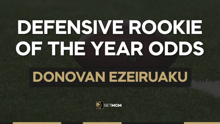 Donovan Ezeiruaku Odds To Win Defensive Rookie of the Year