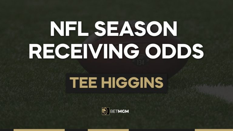 Tee Higgins Yards & TDs This Season: Receiving Odds
