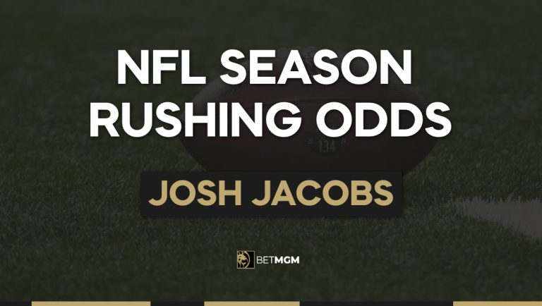 Josh Jacobs Yards & TDs This Season: Rushing Odds