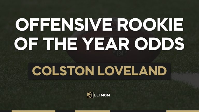 Colston Loveland Odds To Win Offensive Rookie of the Year