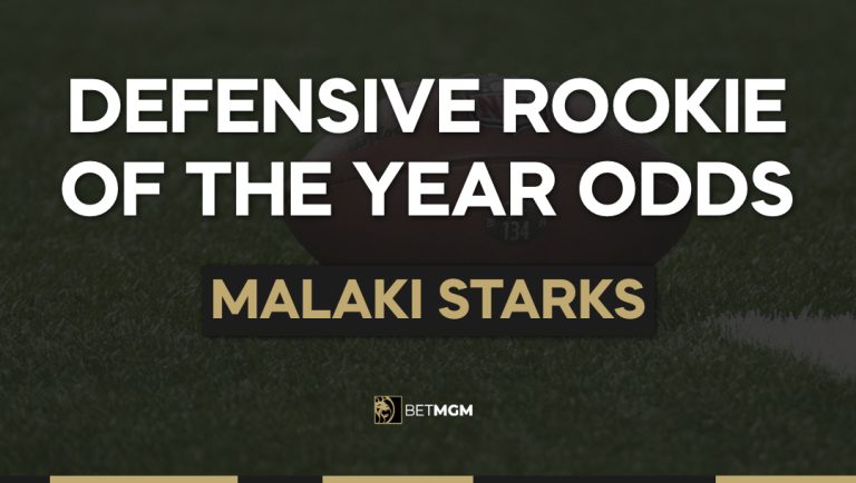 Malaki Starks Odds To Win Defensive Rookie of the Year