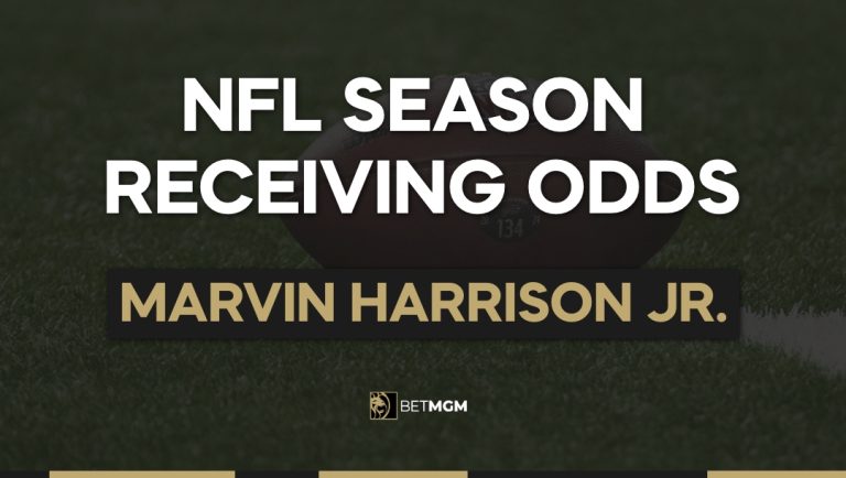 Marvin Harrison Jr. Yards & TDs This Season: Receiving Odds