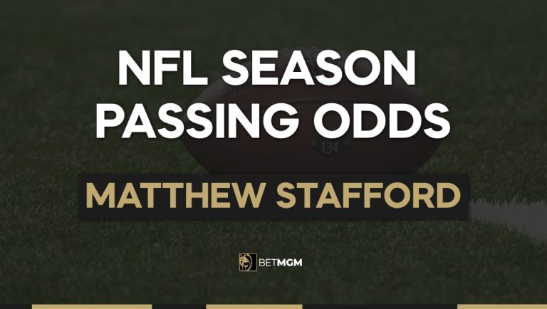 Matthew Stafford Yards & TDs This Season: Passing Odds