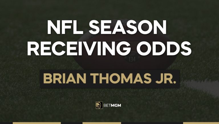 Brian Thomas Jr. Yards & TDs This Season: Receiving Odds