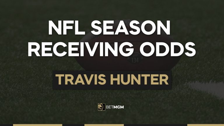 Travis Hunter Yards & TDs This Season: Receiving Odds