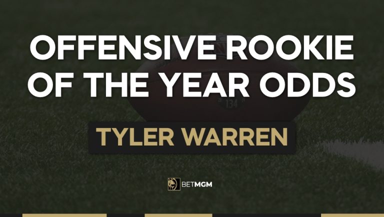 Tyler Warren Odds To Win Offensive Rookie of the Year