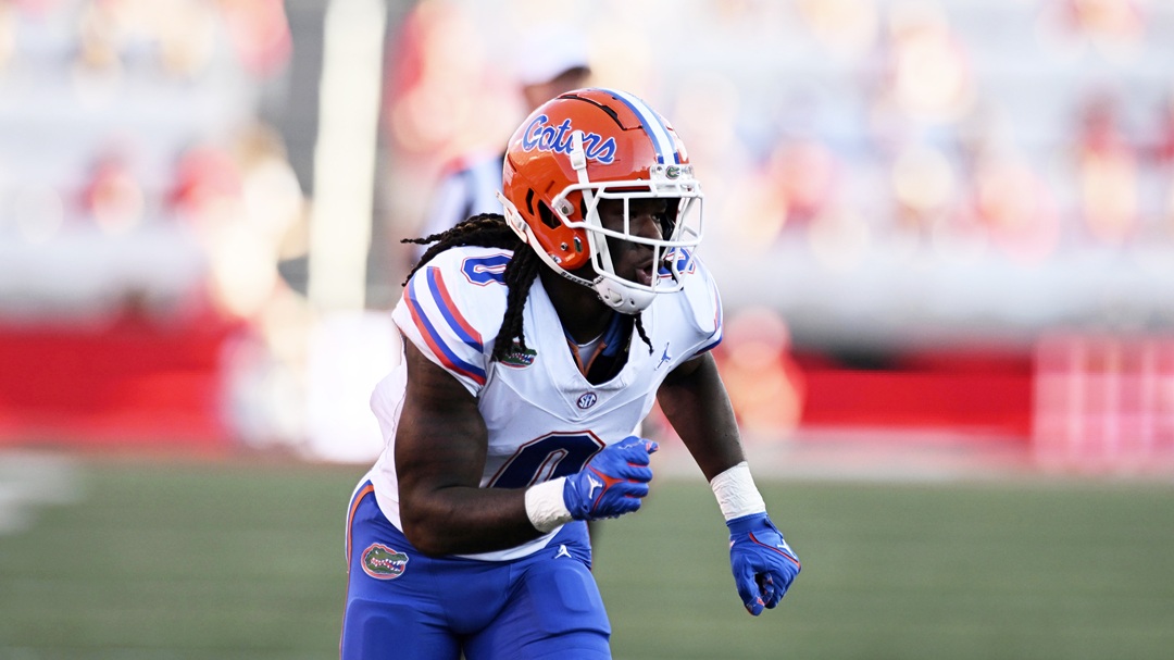 Florida Gators wide receiver Ja'Quavion Fraziars (0) runs on offense during an NCAA football game on Thursday, August 31, 2023 in Salt Lake City, Utah.