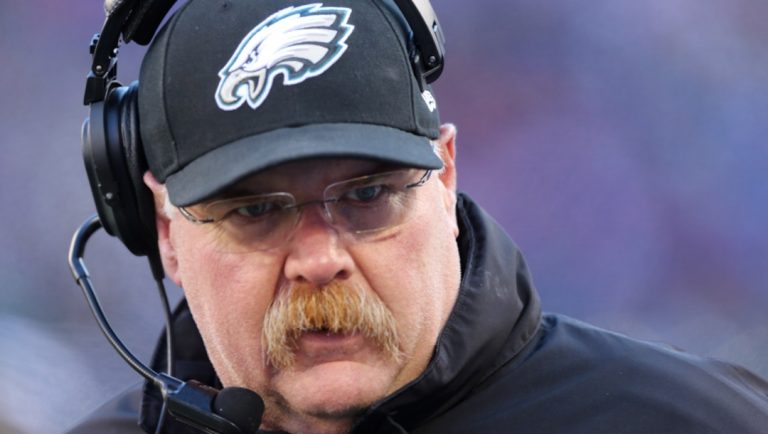 Philadelphia Eagles head coach Andy Reid during the first half of an NFL football game against the New York Giants Sunday, Dec. 30, 2012 in East Rutherford, N.J.
