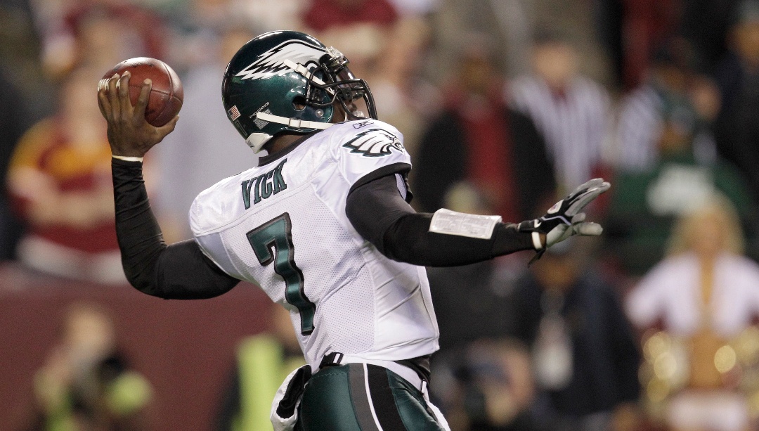 before the start of an NFL football game, Monday, Nov. 15, 2010, in Landover, Md. (AP Photo/Rob Carr)