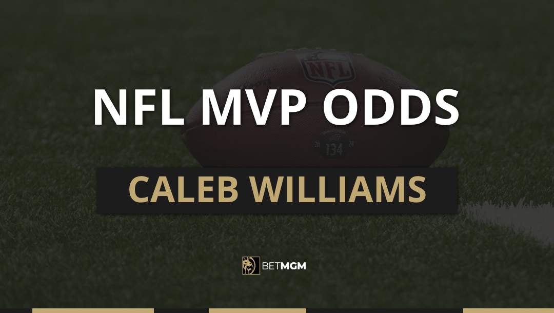 Get the latest Caleb Williams MVP odds for the 2025-26 NFL season based on prices from the BetMGM online sportsbook.
