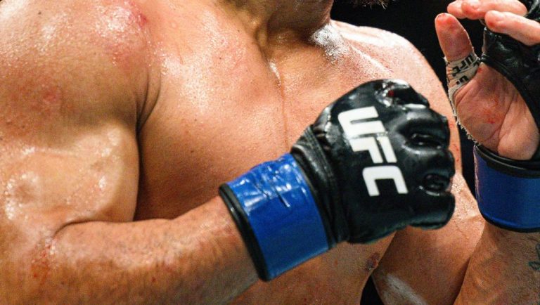 Patrício Pitbull in a featherweight title fight at UFC 318 in New Orleans, La., Saturday, July 19, 2025.