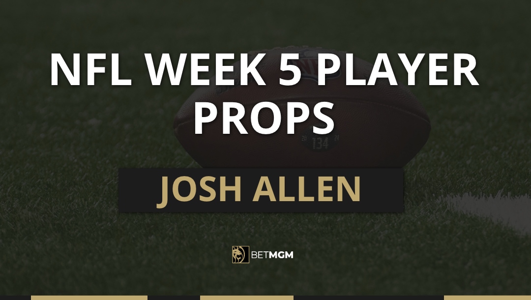 Get a list of Josh Allen’s player props for Week 5’s matchup against the Patriots, including passing yards and touchdowns.