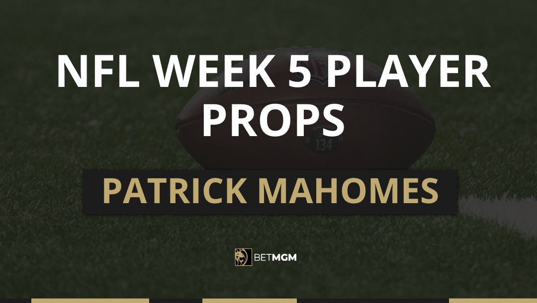 Get a list of Patrick Mahomes’s player props for Week 5’s matchup against the Jaguars, including passing yards and touchdowns.