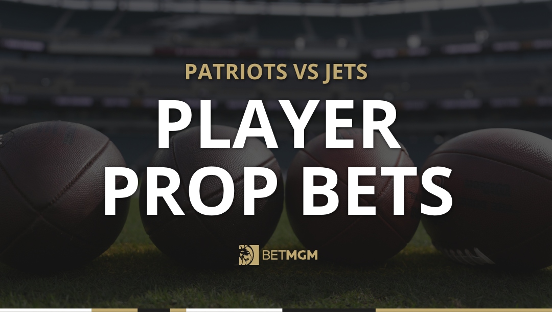 Get two player prop bets for Patriots vs Jets on Thursday Night Football based on NFL odds from the BetMGM online sportsbook.