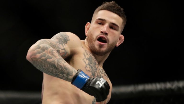 Sean Brady during a welterweight mixed martial arts bout against Court McGee, Friday, Oct. 18, 2019, at UFC Fight Night.