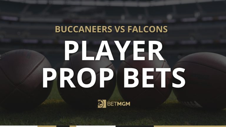 Get two NFL player prop bet predictions for Falcons at Bucs on Thursday Night Football (TNF) based on NFL odds from BetMGM.