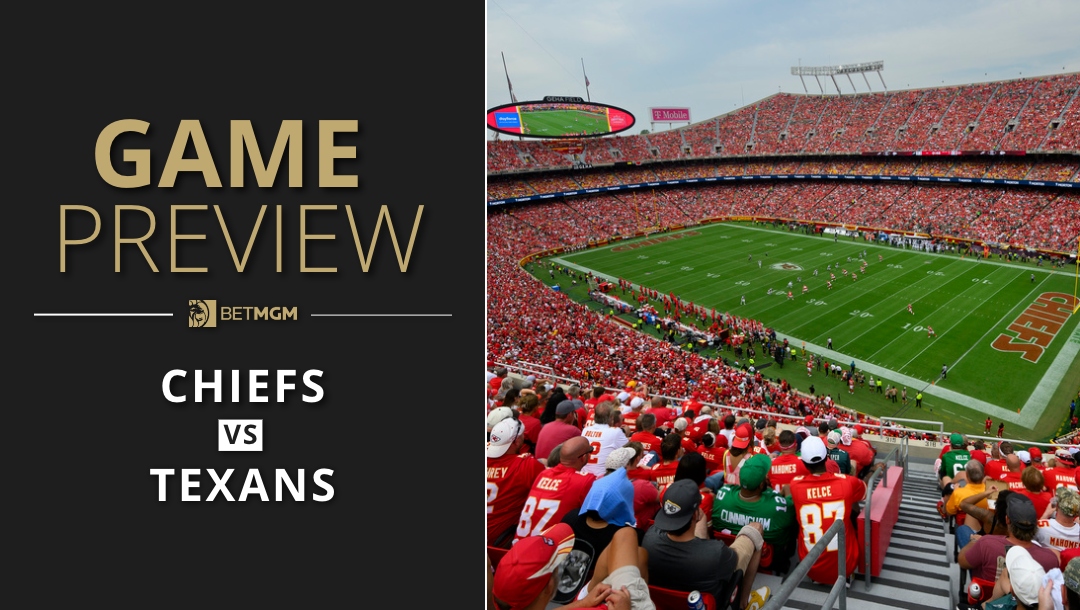 See the latest NFL Week 14 odds, picks and predictions for Chiefs vs. Texans on December 7 at GEHA Field at Arrowhead Stadium.